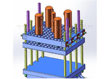 Tipo della colonna macchina di trattamento a macchina della stampa del vulcanizzatore di gomma del piatto di 600 T